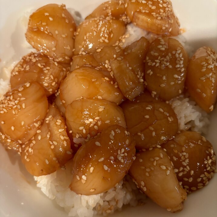 ホタテの漬け丼